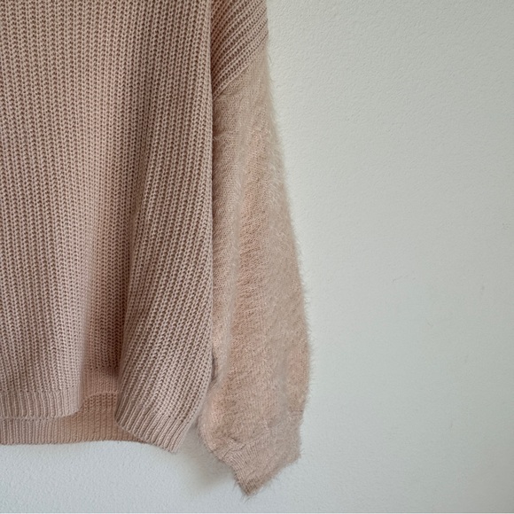 Blush Pink Lightweight Knit Sweater - Picture 2 of 4